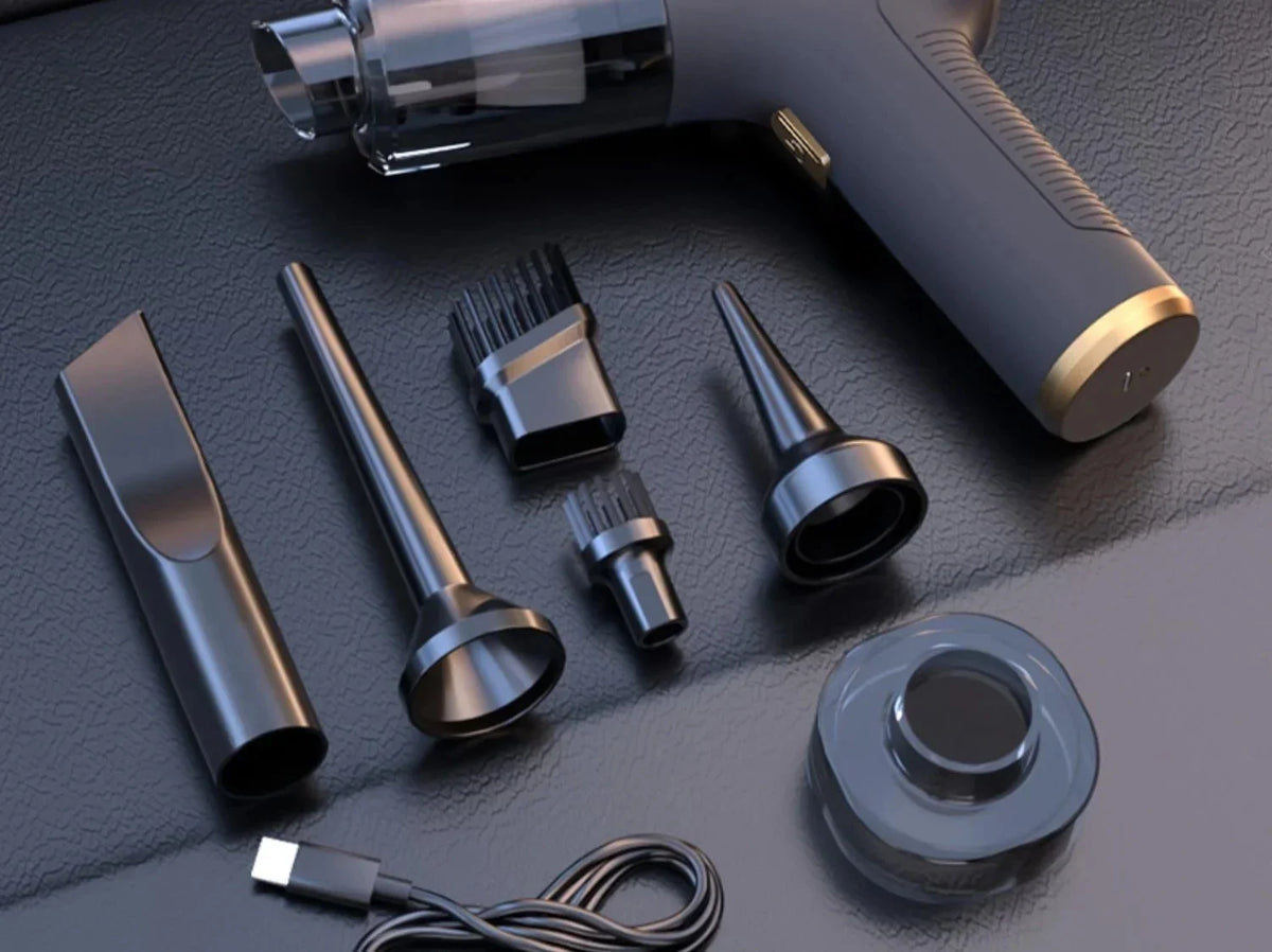 CENRR 98000PA Powerful Mini Car Vacuum Cleaner Cordless Wireless Car Cleaner HandHeld Portable Vacuum Cleaner Air Gun Beauty World Shop