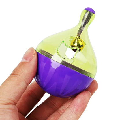 Pet Cat Fun Bowl Feeding Toys Dog Tumbler Feeder Puppy Kitten Shaking Leakage Food Ball Container Exercise Training Leakage Toys