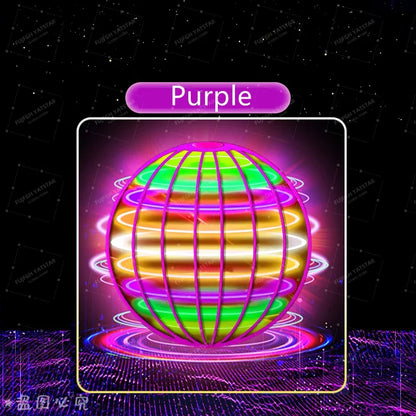 Flying Ball Children's Hand Controlled Color LED Cosmic Globe 360 ° Rotating Suspension Ball Suitable for Indoor and Outdoor Toy Beauty World Shop