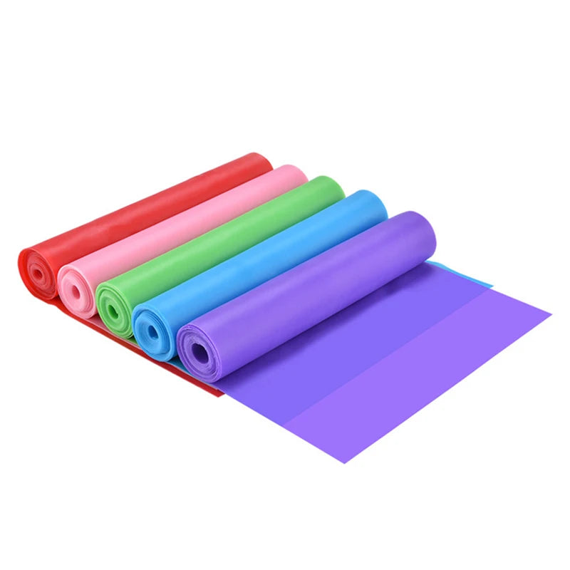 Yoga Pilates Elastic Resistance Band Fitness Training Band 150cm Fitness Elastic Rubber Gym Natural Rubber Beauty World Shop