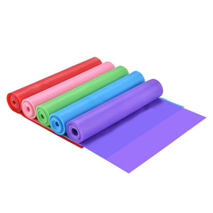 Yoga Pilates Elastic Resistance Band Fitness Training Band 150cm Fitness Elastic Rubber Gym Natural Rubber Beauty World Shop