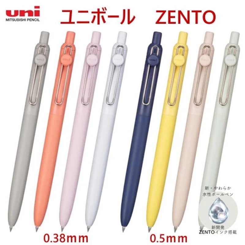 uniball ZENTO Standard 0.38/0.5mm Gel Pens,Water-Based Smooth Writing Roller Ball Pens Fit for a variety of occasions Stationery Beauty World Shop
