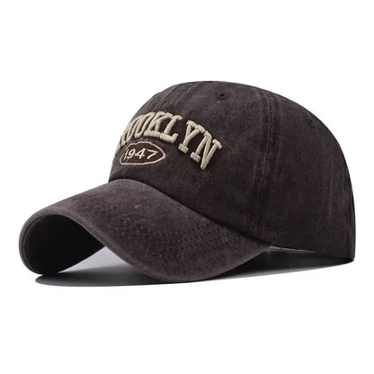 New Brooklyn Cotton Embroidered Baseball Hat Men'S And Women'S Hat Korean Version Hip-Hop Personality Cap Beauty World Shop