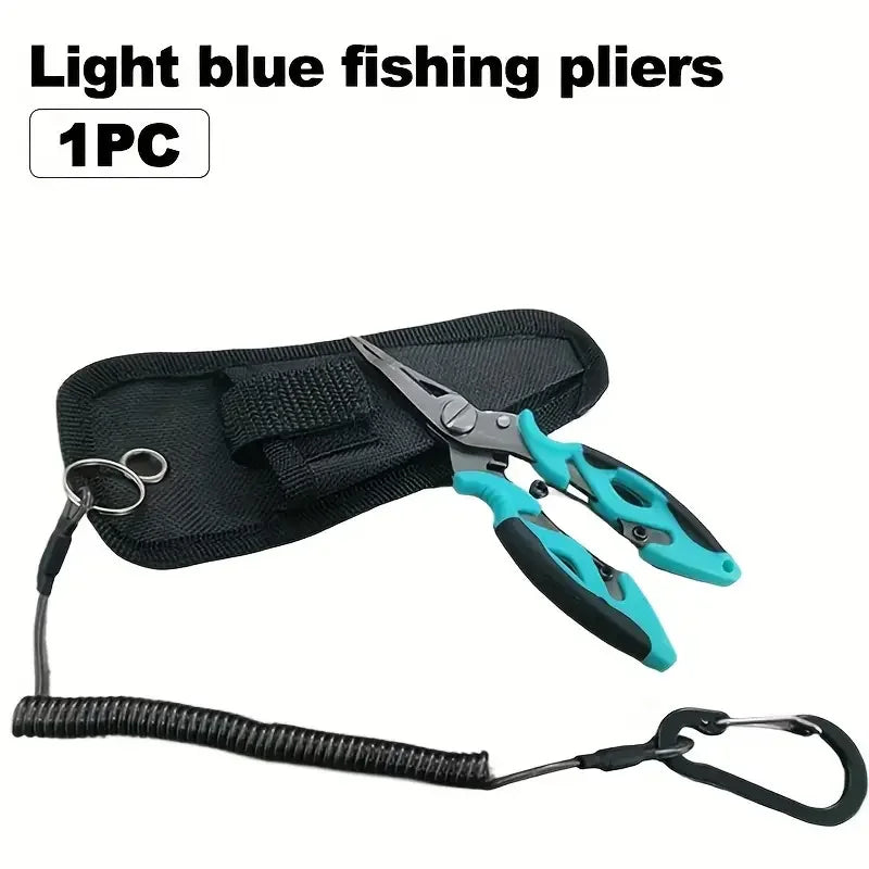 New Multifunctional Fishing Pliers Accessories 420 Stainless Steel Body Scissors Line Cutter Hooks Remover Outdoor Fishing Tools Beauty World Shop