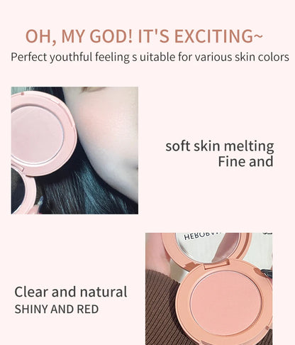 HERORANGE Creamy Blush Soft Matte Natural Color Long Lasting Daily Cheek Makeup For Women Beauty World Shop
