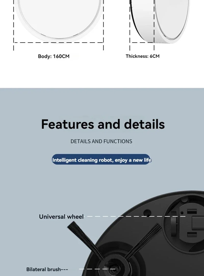 Smart Vacuum Cleaning Robot Mini Mopping Suction And Sweeping Integrated Fully Automatic Cleaning Sweeping Robot Beauty World Shop
