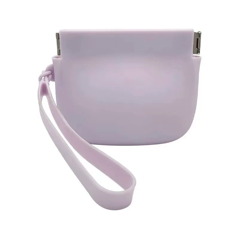 Silicone Dog Treat Bag with Hinge Portable Easy-Open Snack Pouch for Training And Walking