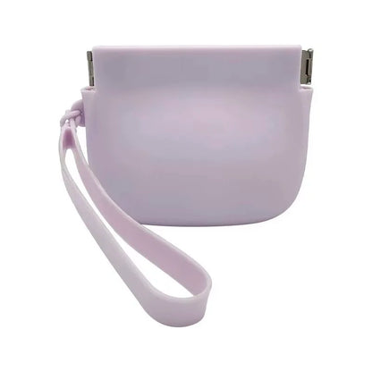 Silicone Dog Treat Bag with Hinge Portable Easy-Open Snack Pouch for Training And Walking