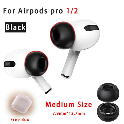 For Airpods Pro 2 Memory Foam Tips Eartips Cover S M L Size For Apple Air Pod Pods Pro 1 Ear Tips Anti Noise Ear Plugs Earbud