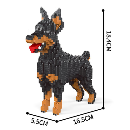 KNEW BUILT Dog Model Mini Building Block Toys Set for Kid Boy Girls Adult Beginner Teddy Hughes Corgi Collie Pet Style Bricks Beauty World Shop