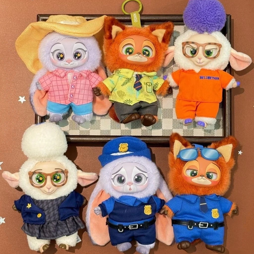 Disney Zootopia Blind Box Nick Judy Vinyl Doll Trendy Surprise Toy Cute Backpack Pendant Children's Birthday Gift Beauty World Shop
