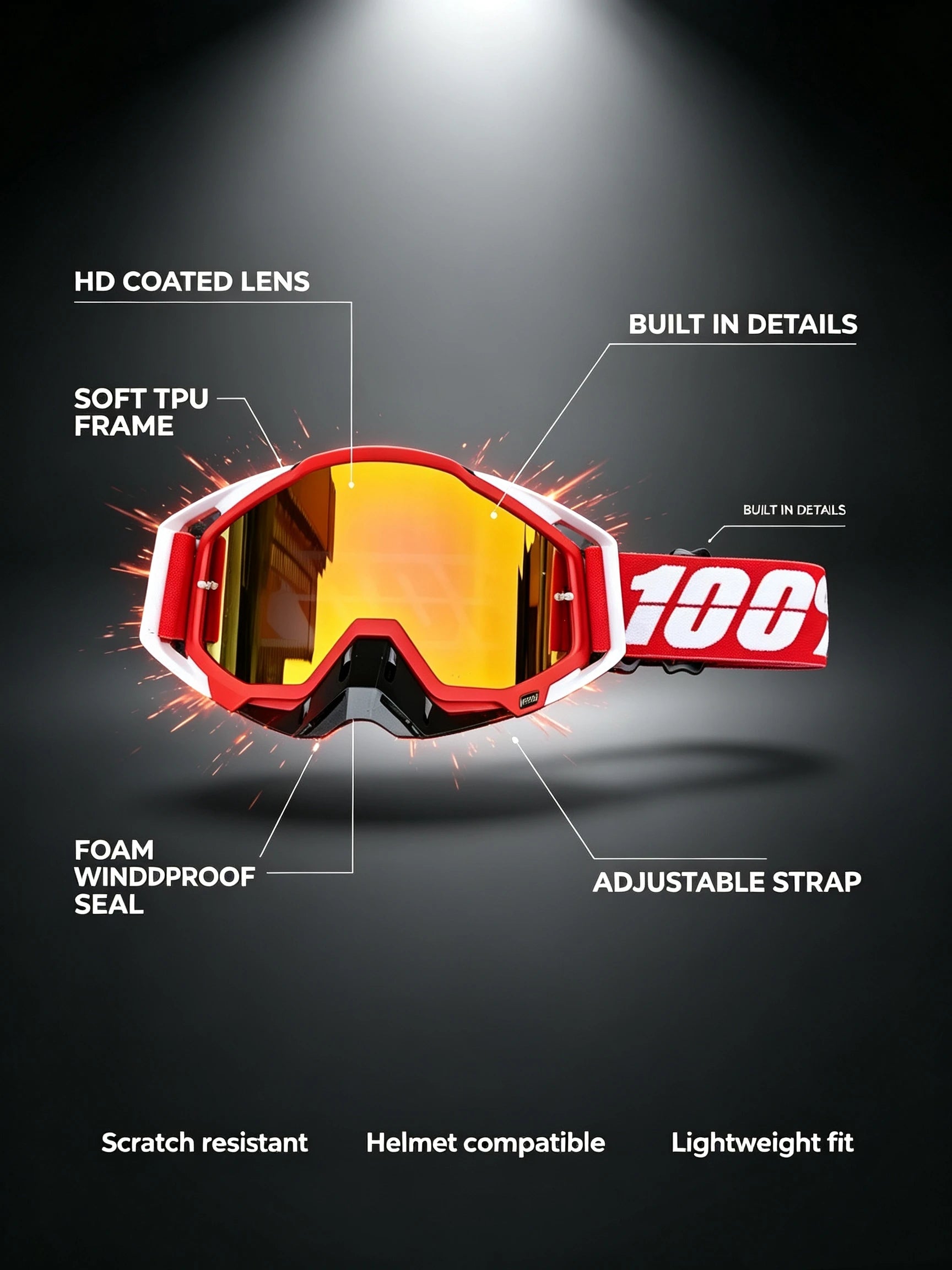Off-road Goggles Motocross Glasses Motorcycle Sunglasses Man MTB ATV Mask Windproof Protection Skiing Cycling Racing Goggles Beauty World Shop