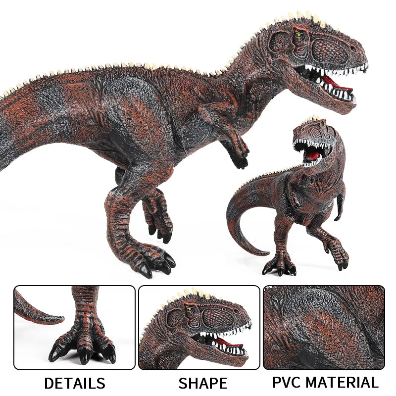 Oenux Dinosaurs World Brinquedo Savage Jurassic Indominus Rex Spinosaurus Triceratops Action Figures Collection Toy Kids Gift Beauty World Shop