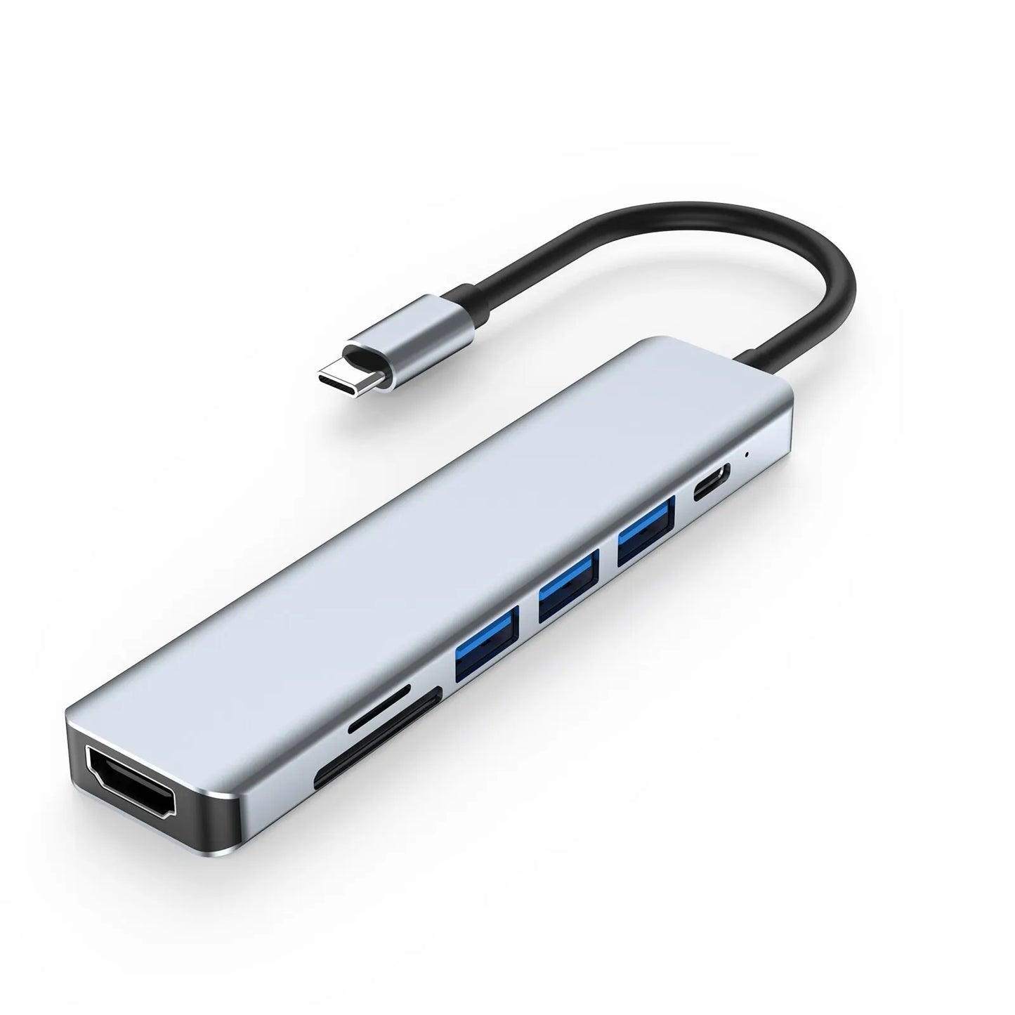 7 In 1 Type C Usb Hub Seven In One Type C 4k 30hz Usb Splitter Supports All Type C Channel Computers To Usb Compatible With Hdmi Beauty World Shop