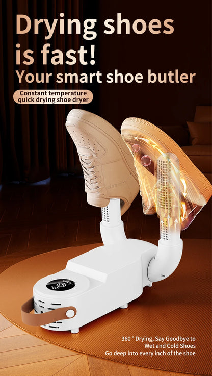 HOMEFISH Intelligent Shoe Dryer Quick Drying Deodorizing Sterilizing Adjustable Timer Household Shoe Warmer And Heater Beauty World Shop