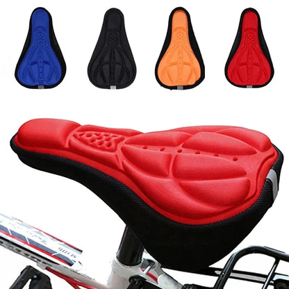 2025 Bicycle Saddle 3D Soft Cycling Seat Cover MTB Mountain Bike Thickene Sponge Pad Outdoor Breathable Cushion Bike Accessories Beauty World Shop