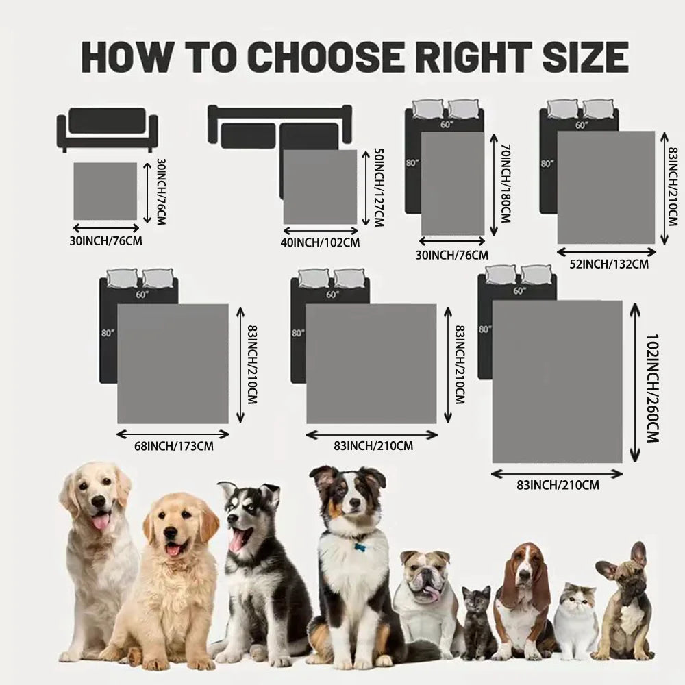 1pc Waterproof Pet Bed Cover, Bed and Sofa Protection Mat, Suitable for Dogs and Cats, Protector for Mattress or Furniture Beauty World Shop