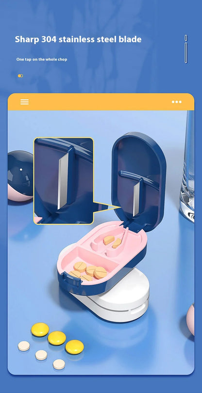JUSTLANG Weekly 14 Grids 7 Days Pill Box Portable Travel  Cases Organizer Pill Container Storage Tablets Vitamin Medicine Beauty World Shop