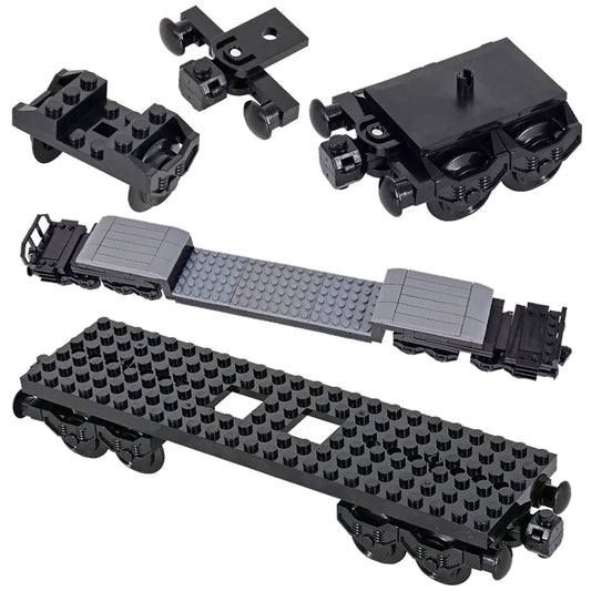 MOC City Creative Idea Train Base Wheel Carriage Building Blocks Bricks Assembled DIY Toys for Kids Christmas giftS Beauty World Shop
