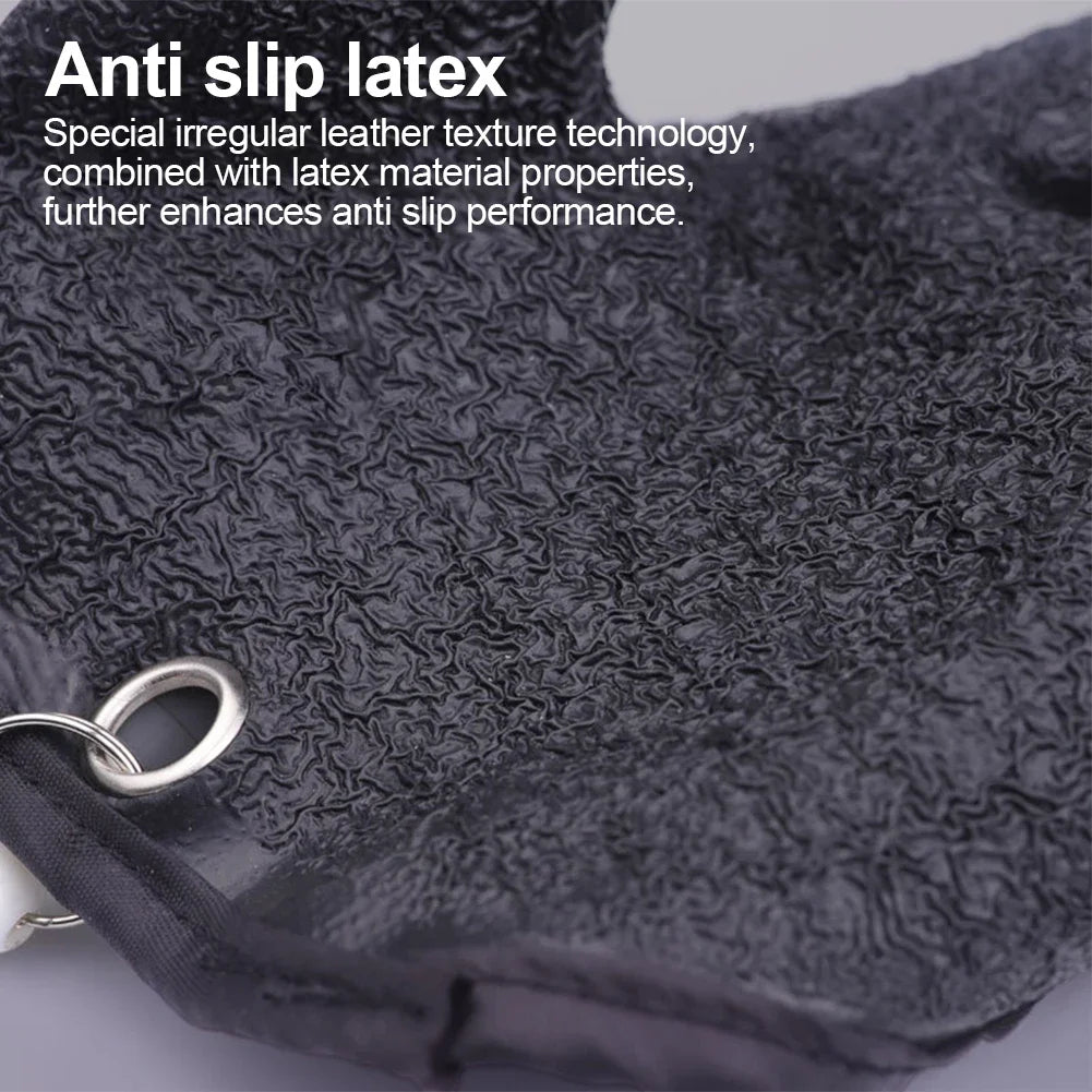 Fishing Gloves Catch Fish Anti-slip Durabl Knit Full Finger Waterproof Work Cutproof Glove Clasp Left Right Apparel Protect Hand Beauty World Shop