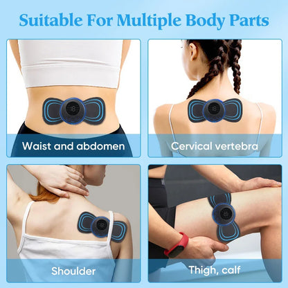 Electric Neck Massager EMS Muscle Massage Stimulator Low Frequency Instrument Back Cervical Calf Patches Pain Joints Mini Device Beauty World Shop