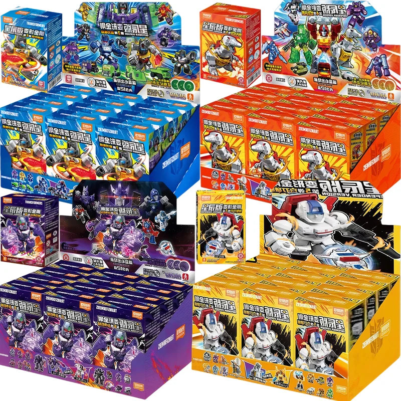 Blokees Transformation Optimus Shockwave Prime Megatron Starscream Bumblebee Anime Figure Robot Assembly Toys Blind Box Gifts Beauty World Shop