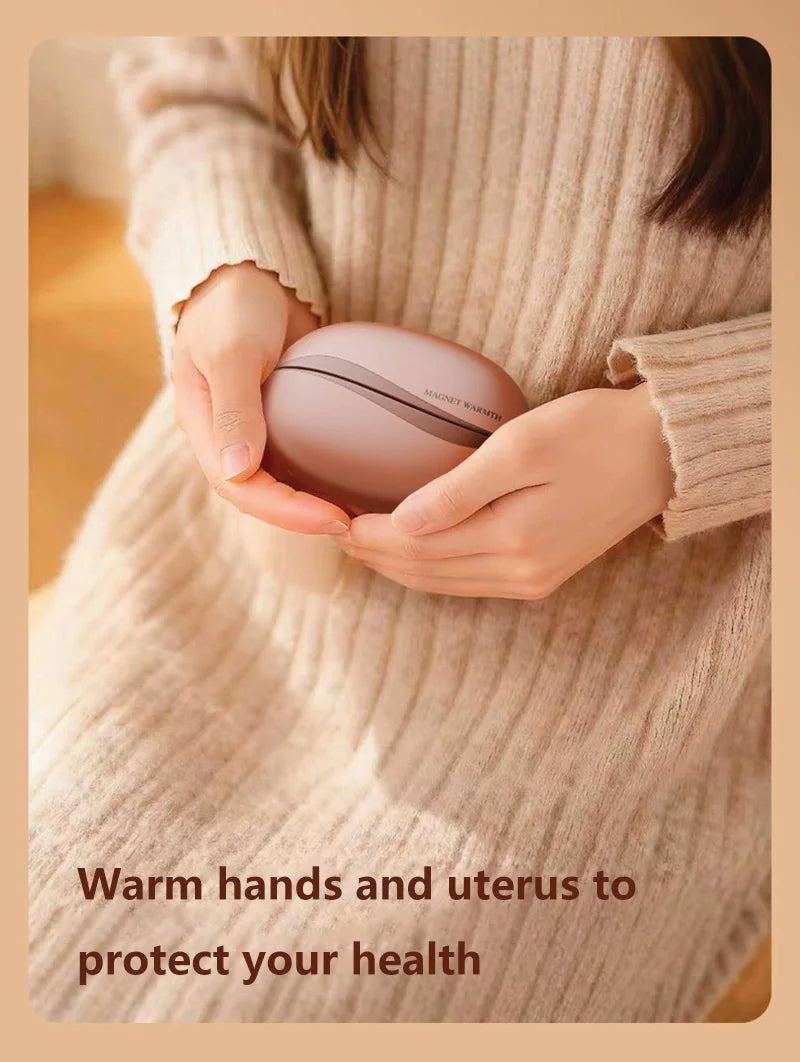 Hand Warmer Rechargeable Magnetic Design Electric Handwarmers 6000mah Split-type Skin-friendly Material Electric Heater Beauty World Shop
