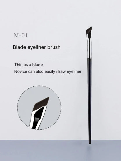 2/5Pc Karsyngirl Upgrade Blade Eyeliner Brush Ultra Thin Fine Angle Flat Eyebrow Brush Under The Eyes Place Precise Detail Brush Beauty World Shop