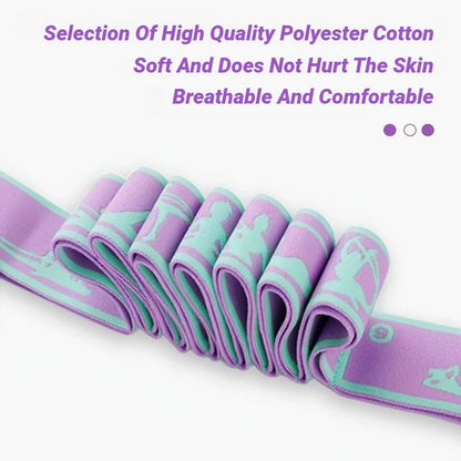 Adult Latin Training Elastic Resistance Band Yoga Auxiliary Stretching Belt Bands Beginner Pilates Dance Loop Fitness Tension Beauty World Shop