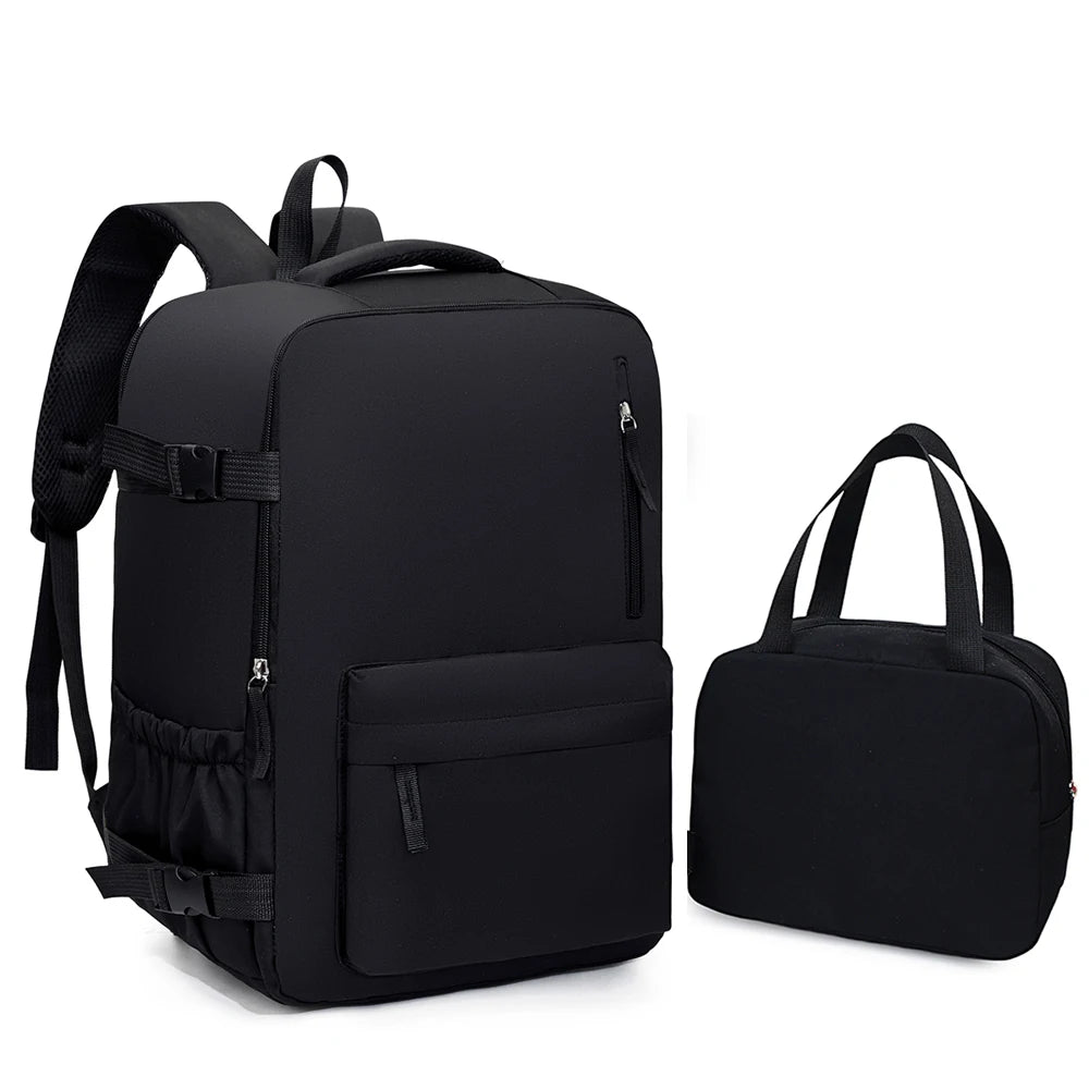 2-Piece 40×30×20cm 180 °   Full Opening Backpack Set, Large Carry-On with Tote Bag for Travel, Business, School & Daily Commuting Beauty World Shop