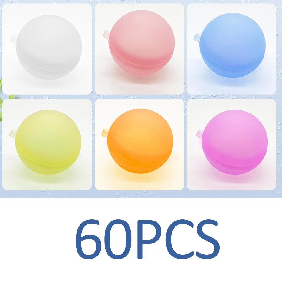 New Reusable Water Balloons Refillable Water Balloon Quick Fill Self Sealing Water Bomb Splash Balls for Kids Swimming Pool Beauty World Shop