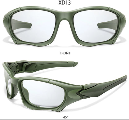 Photochromic Cycling Sunglasses Men Outdoor Sports Tactical Camouflage Goggles Vintage Driving Riding Fishing Windproof Beauty World Shop