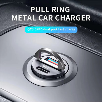 100W/200W QC3.0 PD Mini Car Charger 12-24V Lighter Fast Charging Car USB Type C Charger for Xiaomi Samsung Huawei iPhone Power Beauty World Shop