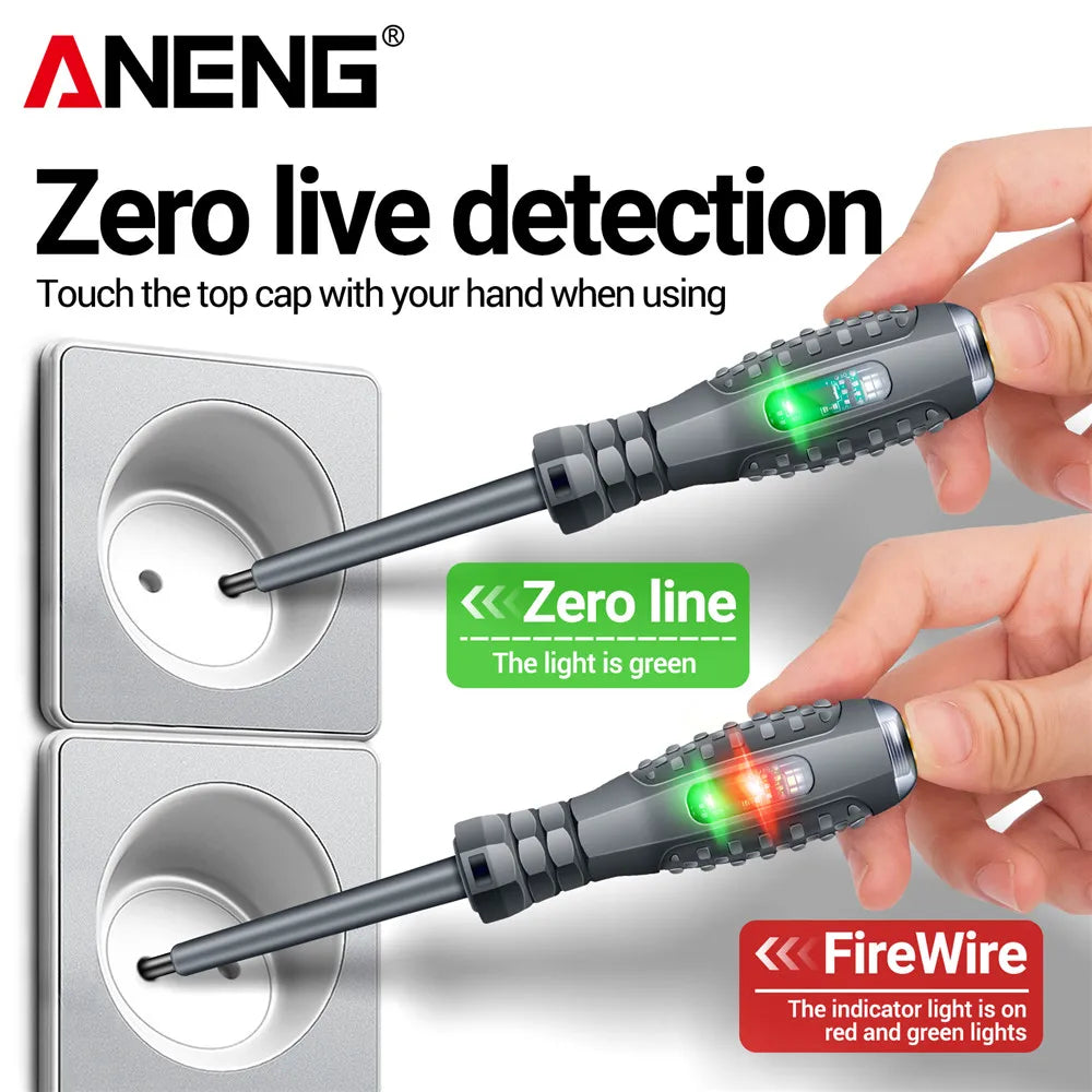 ANENG B05 Word/cross Screwdrivers Neon Bulb Indicator Meter Electric Pen Insulated Electrician Highlight Pocket Tester Pen Tools Beauty World Shop
