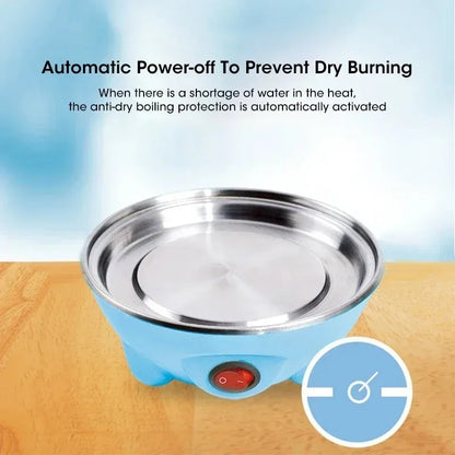 7 Egg Cooker Machine with Auto Power Off Multi-Function Portable Breakfast Maker for Steaming Custard and Boiling Eggs Beauty World Shop