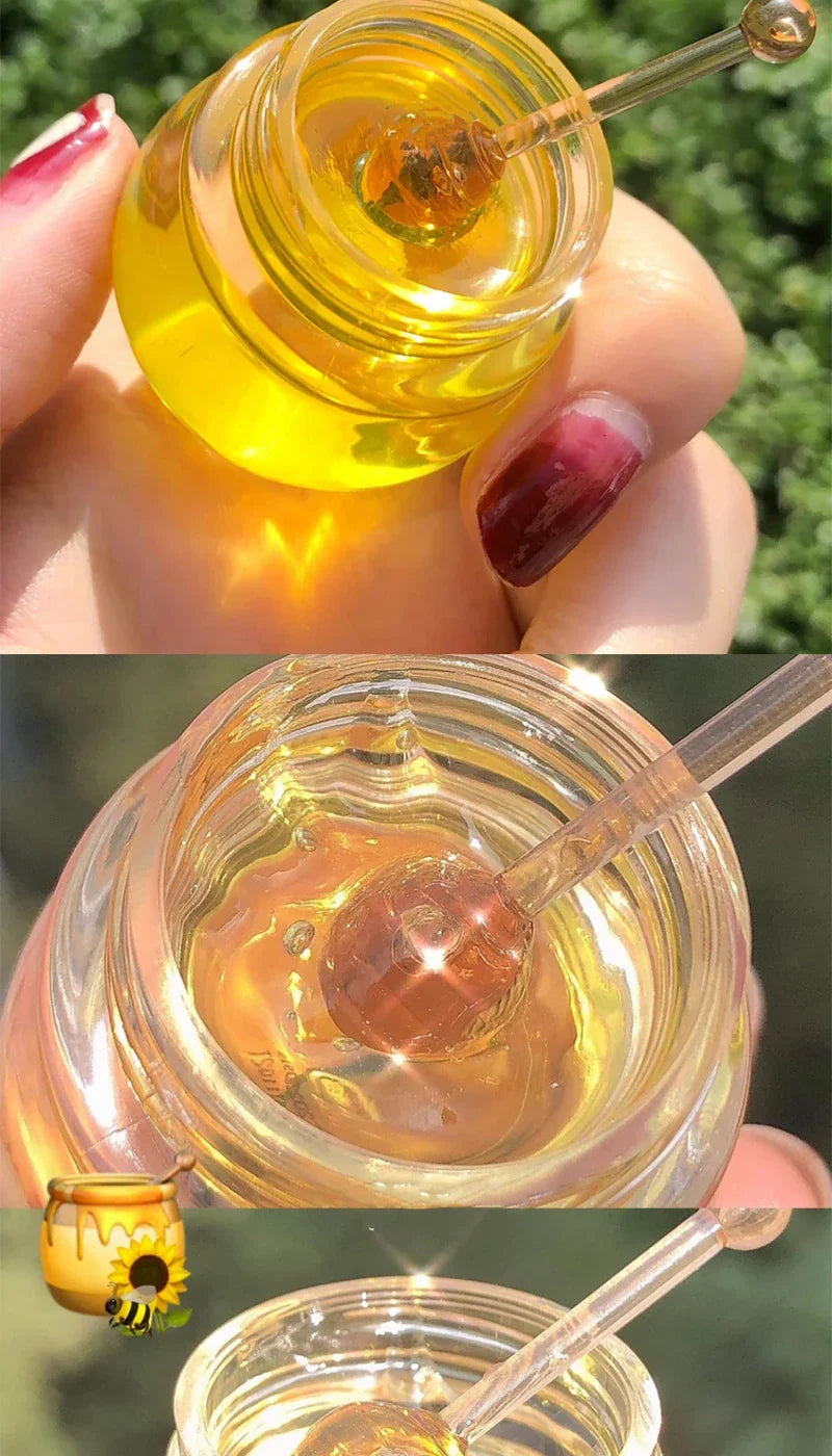 Transparent Honey Pot Lip Mask Moisturizes, Moisturizes, Lightens Lip Lines, Sleep Lip Mask, and Lip Care Beauty Trend Shop