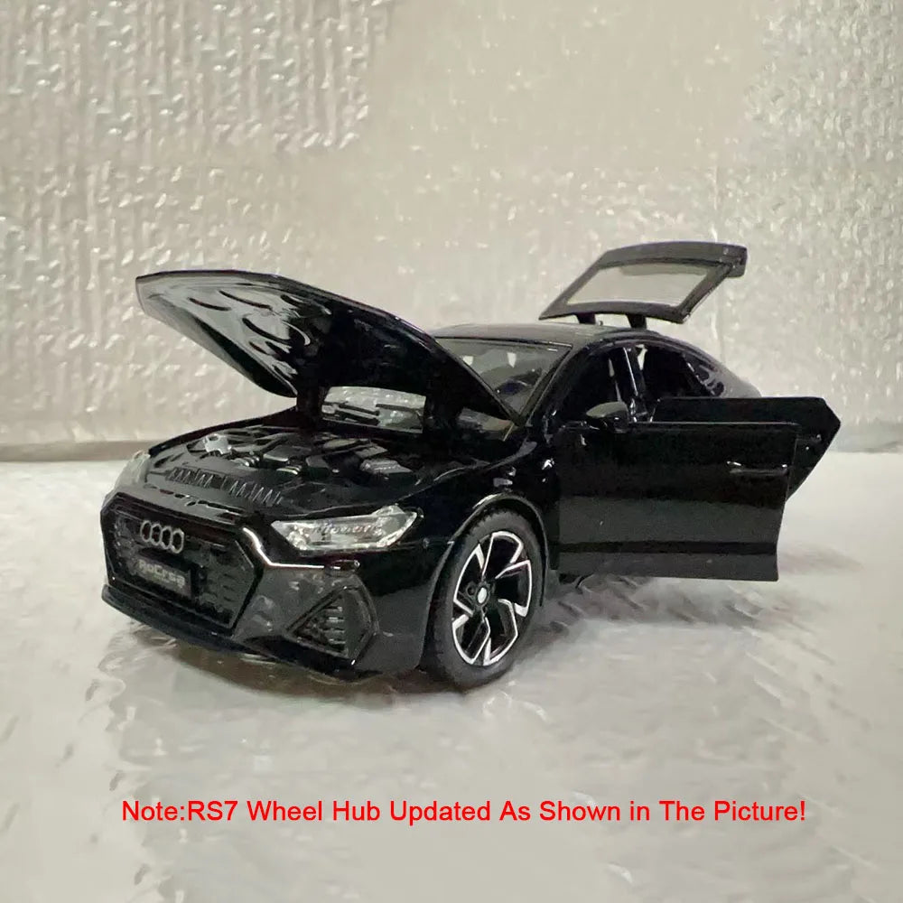 1:32 Audi RS7 Sportback Model Toy Cars Alloy Diecast 6 Doors Opened with Pull Back Rubber Tires Ornament Vehicle Toys Gifts Beauty World Shop