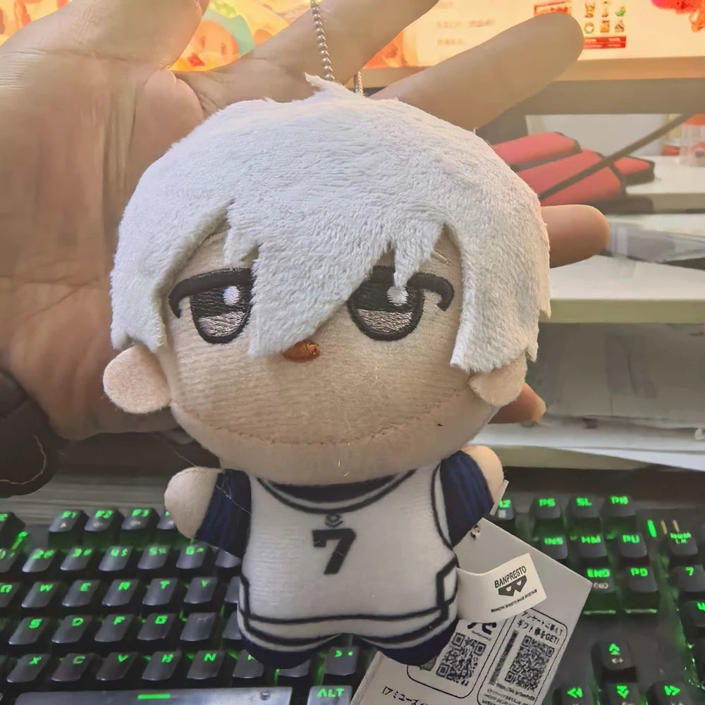 10cm Anime Volleyball Boy Blue Lock Kawaii Bag Pendant Keychain Isagi Mikage Reo Rin Itoshi Sae Blue Prison Plush Toy Kids Gift Beauty World Shop