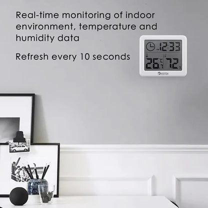 Digital Clock Desk Clock with Temperature Humidity  Wall Clocks for  Home Kitchen Office Desk Decorations NIDITON Beauty World Shop