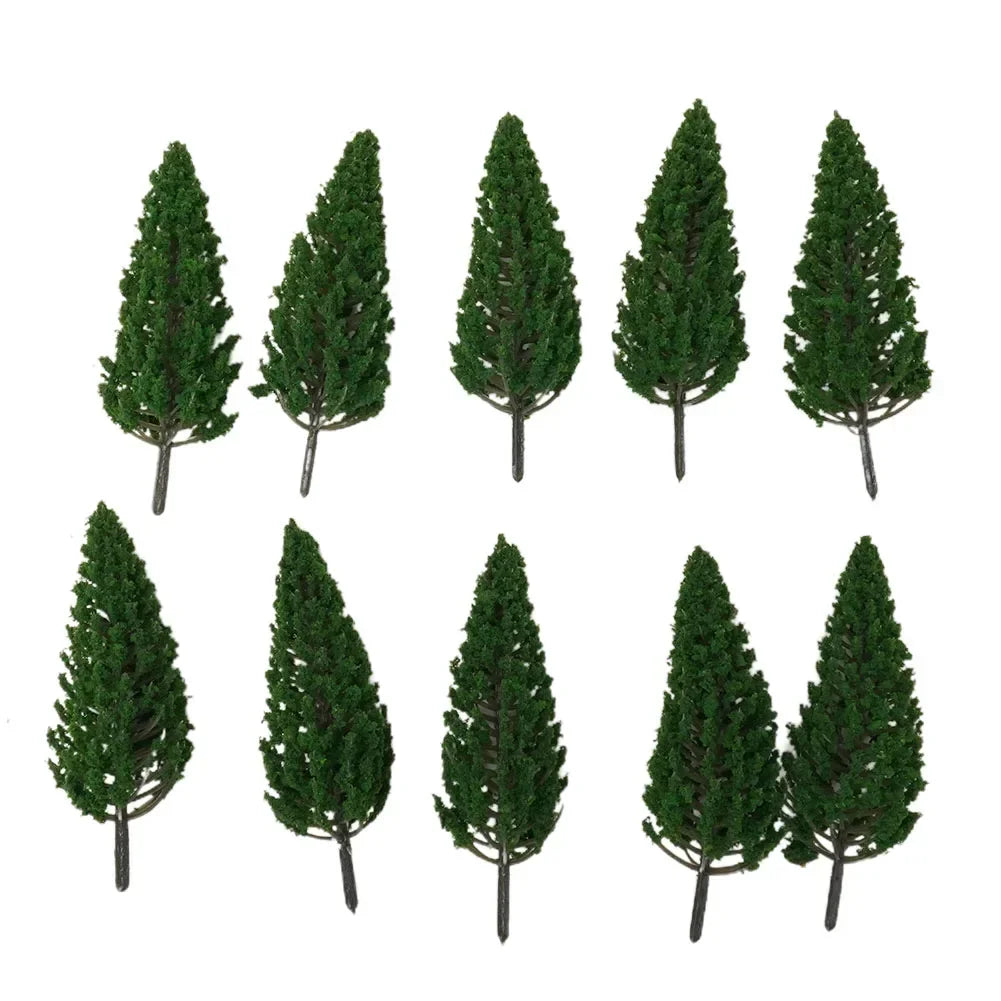 10/20/30pcs Fake Trees Artificial Miniature Tree Scenery Railroad Decoration Building Landscape Accessories DIY Diorama Garden Beauty World Shop