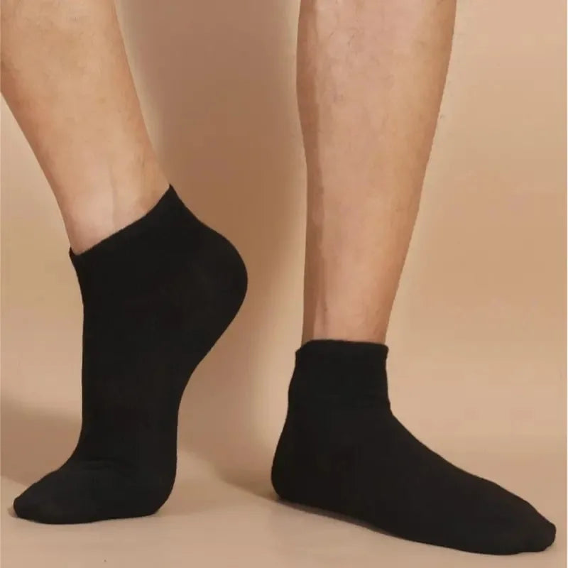 5/10 /20/30 Pairs Unisex Casual Plain Color Boat Socks Thin Breathable Comfy Anti Odor Sweat-absorbing Ankle Socks For Men Women Beauty World Shop