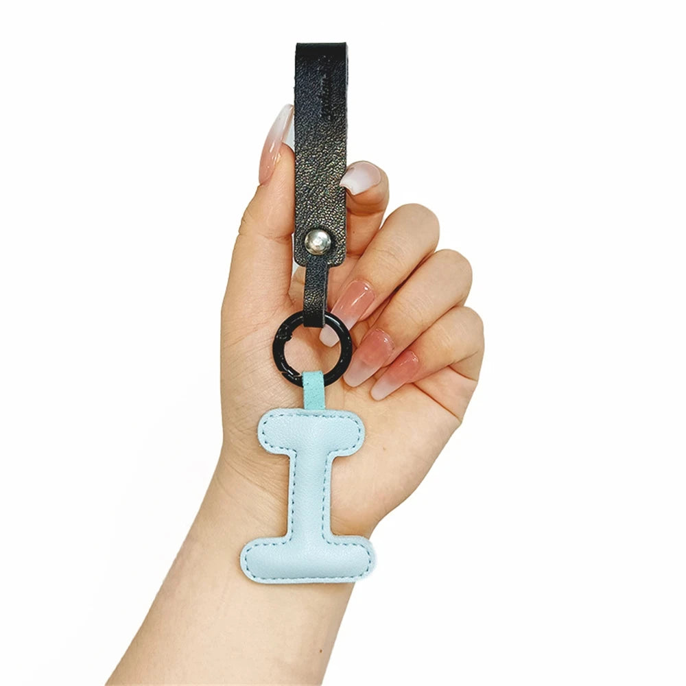 Creative PU Leather 26 Letter Keychains Fashion Alphabet Keyrings Handbag Ornaments Pendant Car Key Holder Accessories Gifts Beauty World Shop