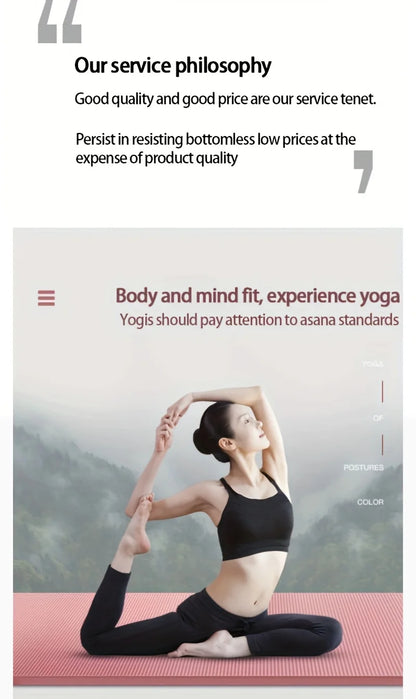 10/15MM Thick NBR Yoga Mats Anti-slip Sport Fitness Mat Blanket For Exercise Yoga And Pilates Gymnastics Mat Fitness Equipment Beauty World Shop