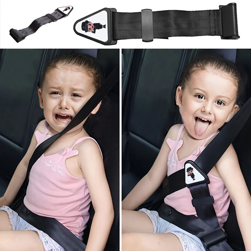Car Child Safety Belt, Prevents Movement, Adjustable Fastener, Safe and Comfortable, Anti-Neck-Strangling Seat, Simple and Convenient Limiter Beauty World Shop