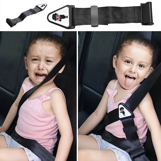 Car Child Safety Belt, Prevents Movement, Adjustable Fastener, Safe and Comfortable, Anti-Neck-Strangling Seat, Simple and Convenient Limiter Beauty World Shop