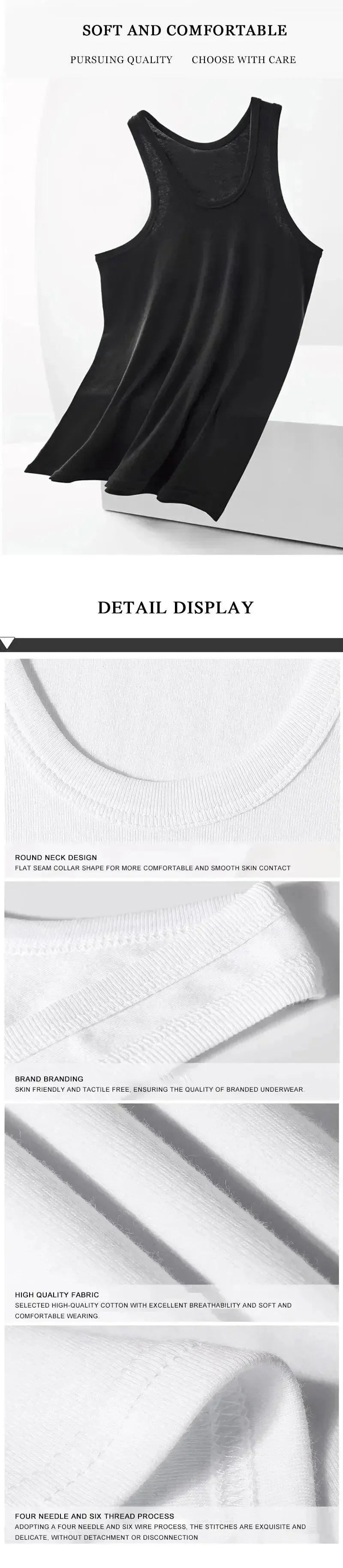 2025 New Men's summer lightweight cotton tight vest, casual family pajamas, outdoor tight top, breathable quick-drying vest Beauty Trend Shop