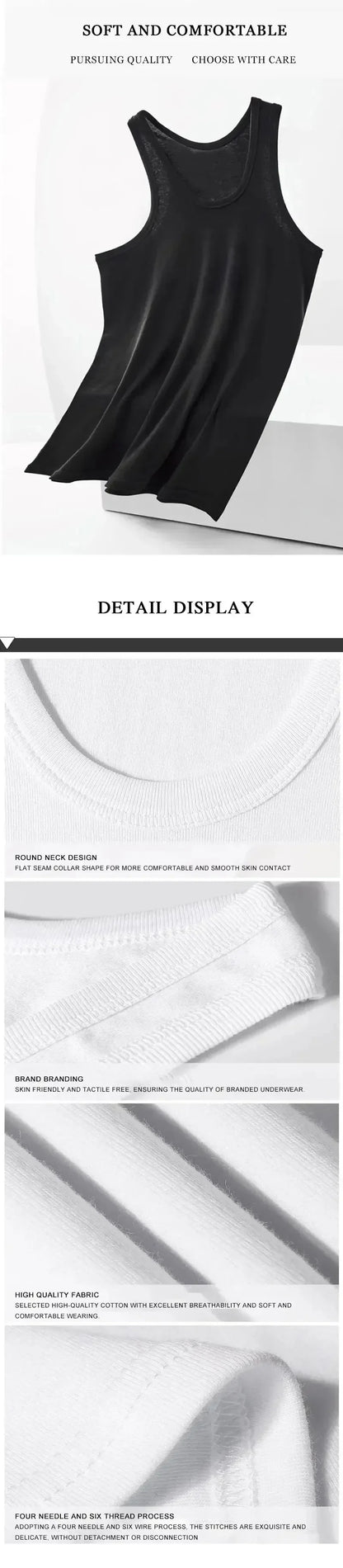 2025 New Men's summer lightweight cotton tight vest, casual family pajamas, outdoor tight top, breathable quick-drying vest Beauty Trend Shop