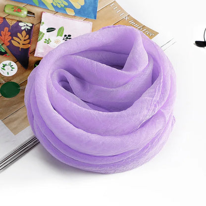 New 70X70cm Simulation Silk Scarves Women's Versatile Small Square Solid Chiffon Scarf Gauze Scarf Party Gift Beauty World Shop