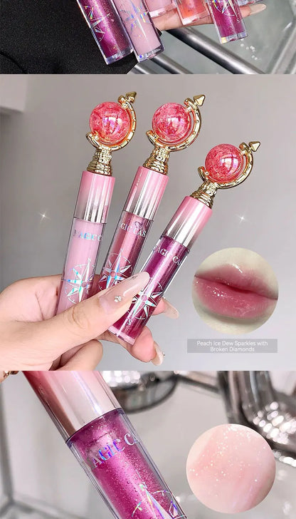MAGIC CASA Shimmering Lip Gloss — Hydrating and Moisturizing, Mirror Finish, Plumping Glass-Like Lips Beauty Trend Shop