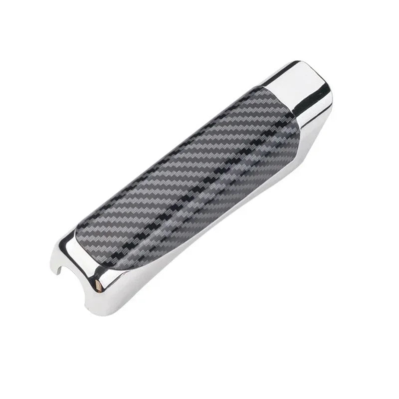 Universal Car Handbrake Grip Protect Cover Styling Wooden Carbon Fiber Decor High Quality ABS Smooth SUV Interior Accessory Beauty World Shop